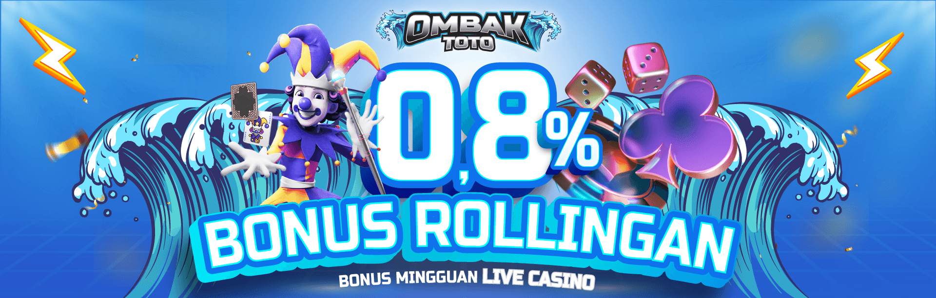 KOMISI ROLLINGAN LIVE CASINO 0.8