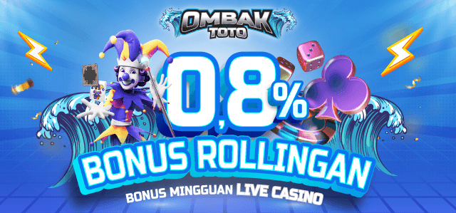 KOMISI ROLLINGAN LIVE CASINO 0.8