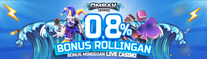 BONUS ROLLINGAN LIVE CASINO 0.8%